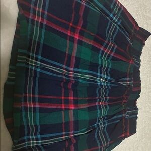 Band of Gypsies Plaid Skirt - Navy, Green, Red